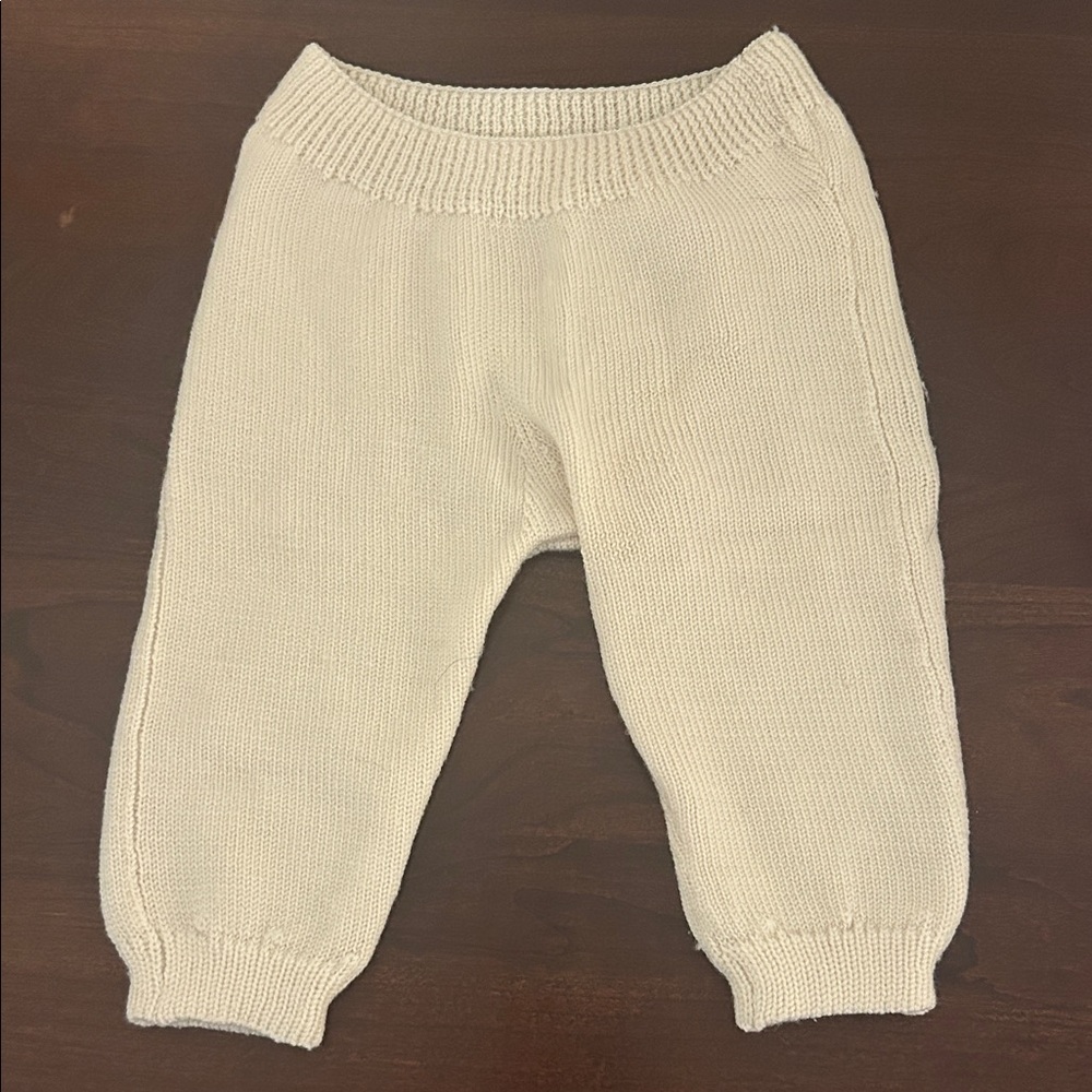 Oso & Me Cozy Cream Knit Kids Joggers